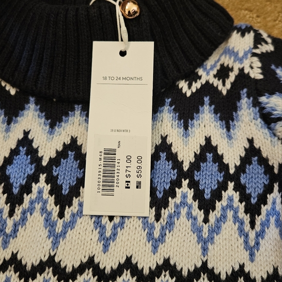 NWT Janie and Jack sweater dress - Picture 3 of 5